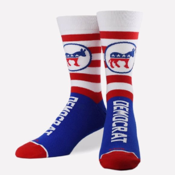 Democrat Athletic Crew Socks - NEW Fast Ship - Picture 1 of 2